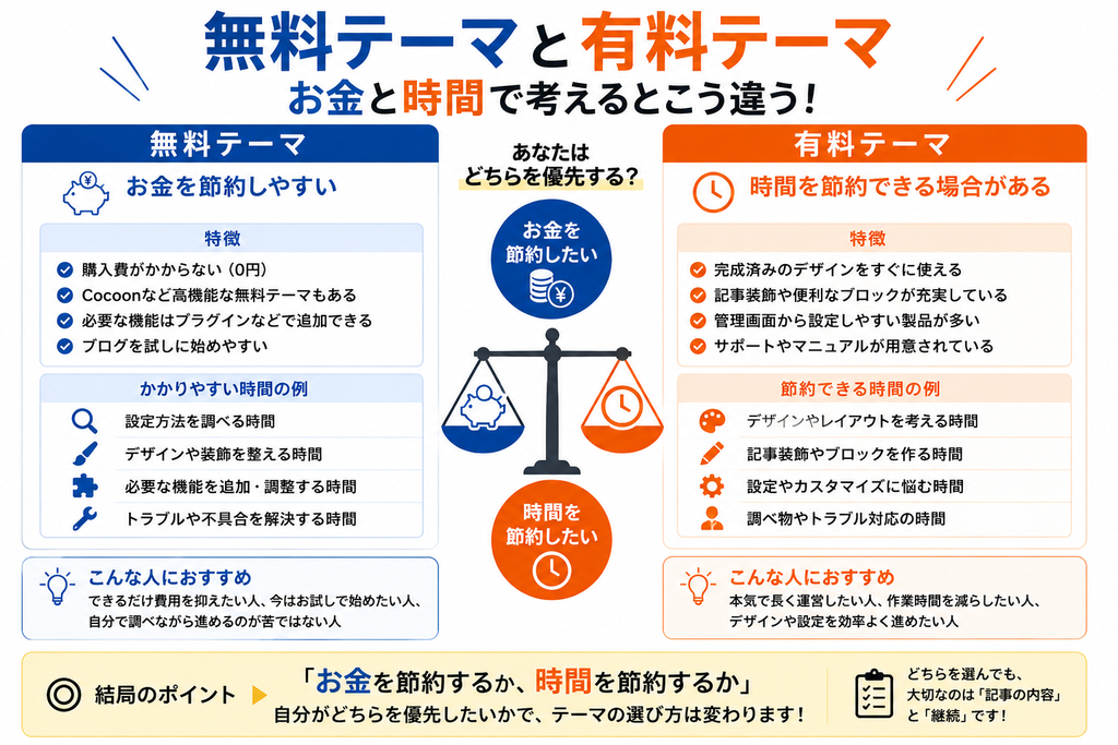 WordPress無料テーマから有料テーマへ変更するタイミング