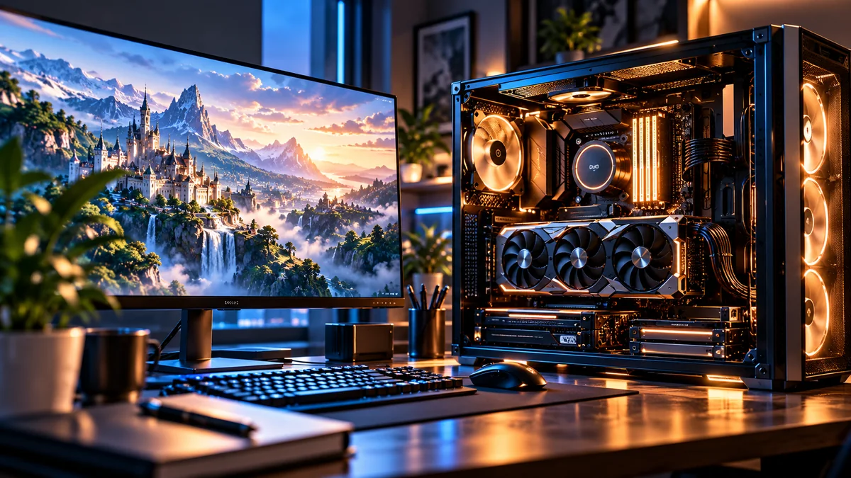 Stable Diffusion用PCのGPUとVRAMを表したイメージ