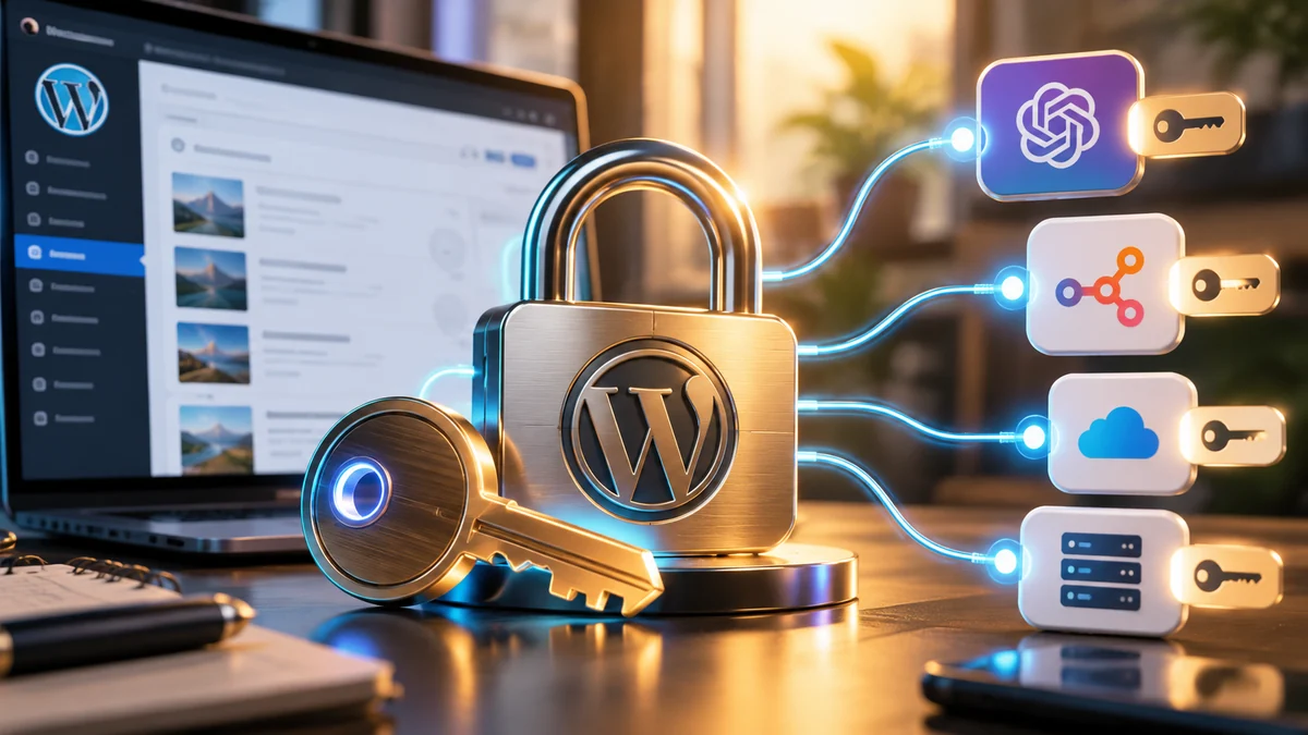 WordPressの連携ごとにApplication Passwordを分離し個別失効できるイメージ